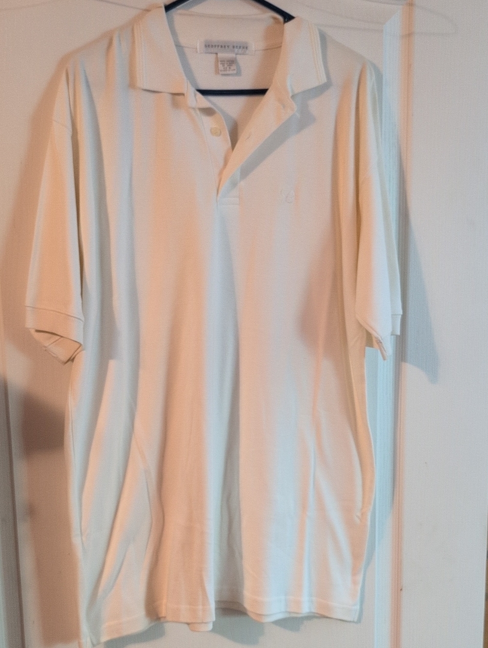 Geoffrey Beene Cream Polo Shirt